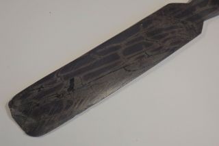 A Rare Antique Welsh Slate Quarrymans Folk Art Letter Opener / Page Turner