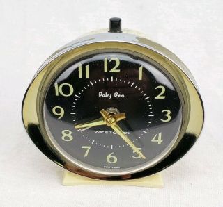 Vintage Westclox Baby Ben Wind Up Alarm Clock Made In Scotland (jnaf)