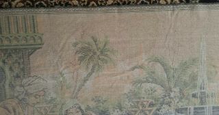 Vintage Antique Large Wall Hanging Tapestry Rug Middle Eastern Scene Women 8