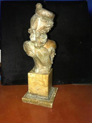 1883 ART NOVEAU BUST SPELTER 