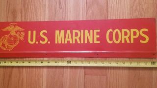 Vintage Us Marine Corps Recruiting Office Sign Vietnam Era