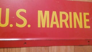 Vintage US Marine Corps Recruiting Office Sign Vietnam era 3