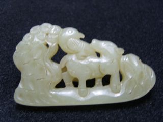 FINELY CARVED CHINESE Jade Statue - See Video 1 2