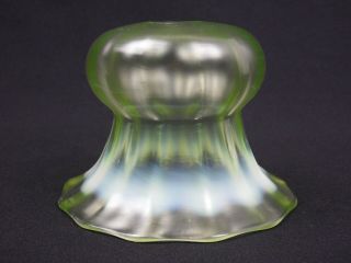 Antique/Art Nouveau Uranium Glass Light Shade vaseline 3
