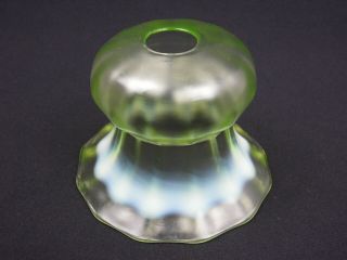 Antique/Art Nouveau Uranium Glass Light Shade vaseline 4