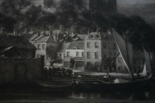 Norman Hirst signed mezzotint of Arundel 1924 4