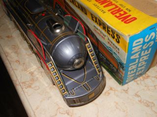 OVERLAND EXPRESS 3140 train battery operated tin toy japan with box 5
