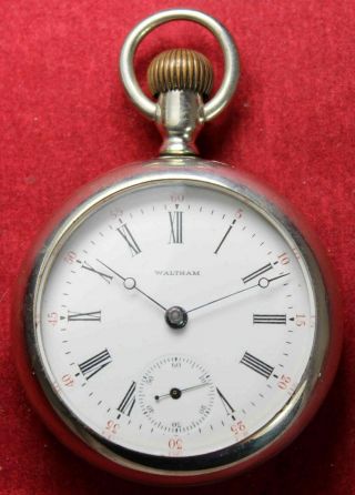 1899 Waltham Grade 820 Model 1883 18s 15j Pocket Watch W/ Of Case - Running