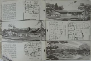 Vtg Mid Century Modern Architecture History California Ranch Plans Estes 1969 3