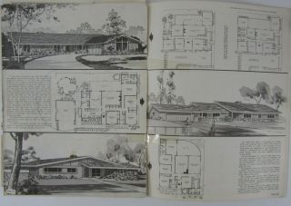 Vtg Mid Century Modern Architecture History California Ranch Plans Estes 1969 4