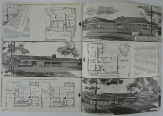 Vtg Mid Century Modern Architecture History California Ranch Plans Estes 1969 5