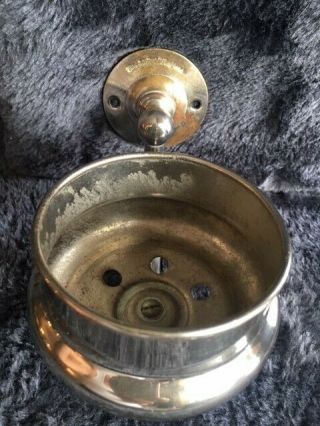 Antique Brass/Nickel - Plated Cup Holder - The Brasscrafters - Early 1900s 5