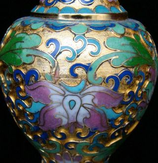 125mm Collectible Handmade Copper Brass Cloisonne Enamel Vase Deco Art 4