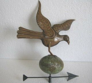 Old Iron Eagle On Globe Weather Vane,  Weathervane.