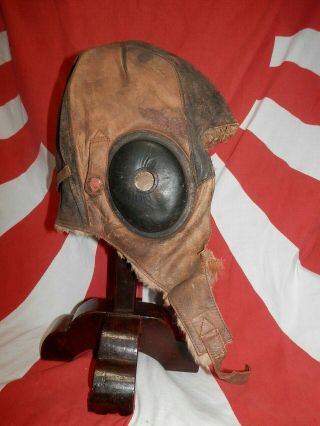 WW2 Japanese Army Helmet for Winter of a Flying corps pilot.  1941VeryGoodMrUCHIDA 6
