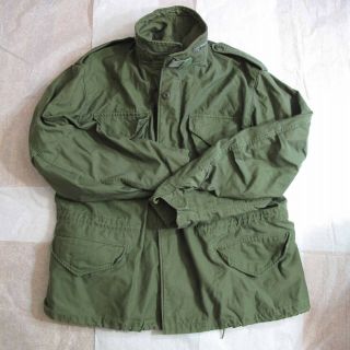 Vietnam War Era M - 65 Cold Weather Hooded Field Jacket Large Short Cond
