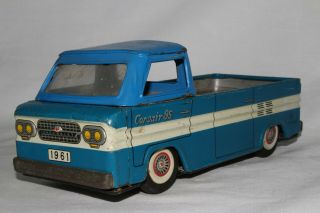1961 Chevrolet Corvair Rampside Pickup,  Tin Friction Made In Japan,