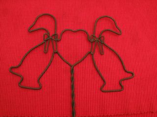 Vtg Antique Duck Heart Shape Wire Rug Beater,  Mini Primitive,  Aafa,  Early 1900 
