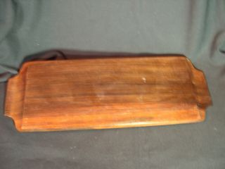 Jean Gillon Jacaranda Wood Art Mid Century Modern 3 Section Tray No label. 2