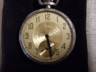 1924 Elgin Pocket Watch Model 3 Gold Filled Case Runs 12s 17j 345 114 In Top 1