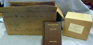 36 - Old Stock Song & Service Book For Ship And Field Army Navy Hymnal 1966
