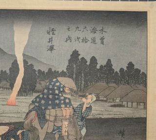 ANTIQUE Hiroshige (1797 - 1858) The Sixty - Nine Post - Stations along the Karuizawa 4
