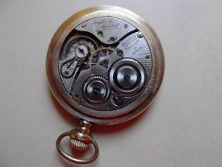 Illinois 12s 21j Santa Fe Special Pocket Watch,  RUNS 3