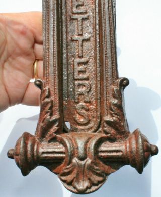 Antique Victorian Gothic BAT Cast Iron Door Knocker/Letterbox ARCHIBALD KENRICK 3