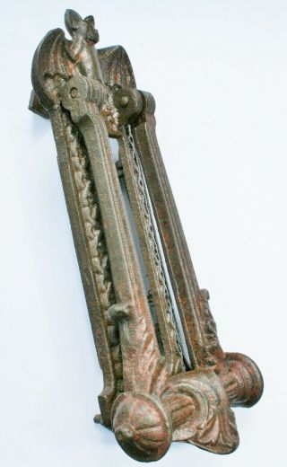 Antique Victorian Gothic BAT Cast Iron Door Knocker/Letterbox ARCHIBALD KENRICK 6