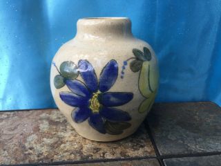 Vintage Handpainted POTTERY Vase Ginger Jar Chinese Rose Famille ▬ 5/4 ❤️j8 2