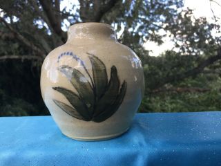Vintage Handpainted POTTERY Vase Ginger Jar Chinese Rose Famille ▬ 5/4 ❤️j8 5