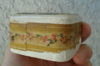 Antique,  (c1900 - 05),  ToothPaste jar,  pot lid.  with orig contents 5