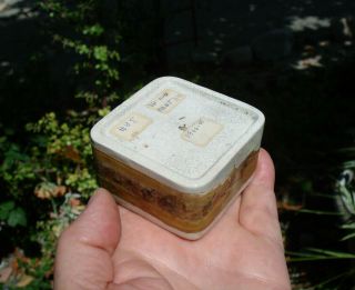 Antique,  (c1900 - 05),  ToothPaste jar,  pot lid.  with orig contents 6
