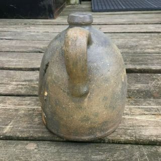 Antique Brown Beehive Stoneware Crock Jug 9 