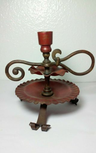 Incredible Vintage,  Old Copper Arts And Crafts,  Mission,  Style Single Candle Holder