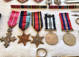WW2 British Medal Grouping / Military Medical Surgeon / Insignia,  Patches,  Tools 5
