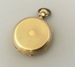 Vintage 14k Yellow Gold A.  W.  Co.  Waltham Pocket Watch - 3