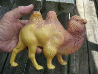 OHK Russia Large Celluloid Plastic BACTRIAN CAMEL Toy Figure,  circa 1950s 2