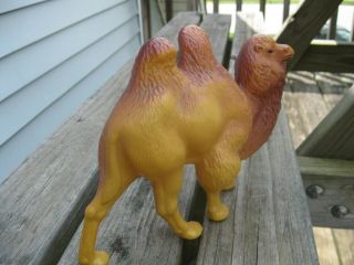 OHK Russia Large Celluloid Plastic BACTRIAN CAMEL Toy Figure,  circa 1950s 4