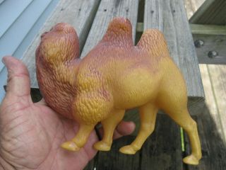 OHK Russia Large Celluloid Plastic BACTRIAN CAMEL Toy Figure,  circa 1950s 5