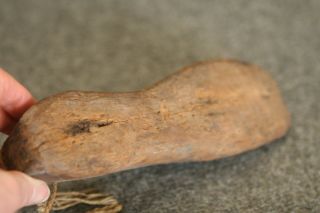 Primitive Antique 18th/19th C Early Wood Cobbler Shoe Form Age Cracks Distressed 5