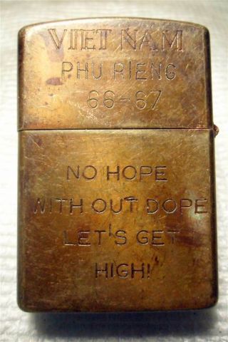 Vietnam Phu Rieng 66 - 67 Vietnam War Zippo Lighter