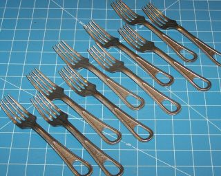 10 Mess Fork Utensil Nos Military Usmc Eating Stainless Kit Rations Scout W P38