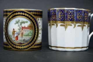 Fine Quality Early Coffee Cans - Hand Painted Coffee Cups Very Rare Info Welcome