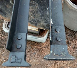 CHOOSE ONE.  SET Of 2 Rare Antique Vintage Iron Bed Rails - Rare Unique Styles 2