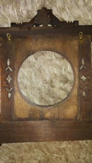 Antique Aesthetic Movement Eastlake Victorian Towel Rack Shaving Mirror 4