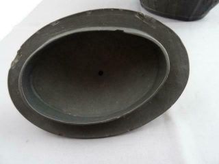 Rare 18th Century Antique Wedgwood Black Basalt Covered Sugar Dish 1775 7