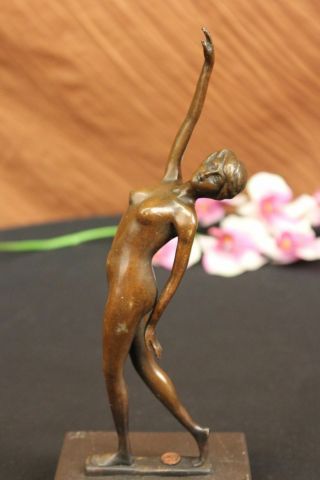 Art Deco Bronze Ballerina Ballet Statue Sculpture Abstract Art Mid Century Decor