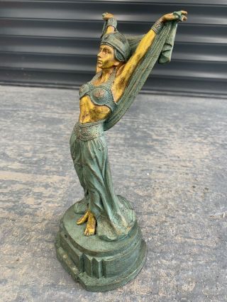 Vintage Art Deco Girl Statue Sculpture