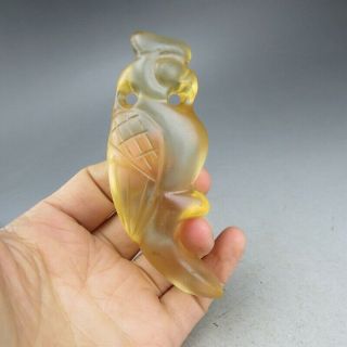 China,  Jade,  Hand Carving,  Crystal,  The Eagle,  Pendant A15